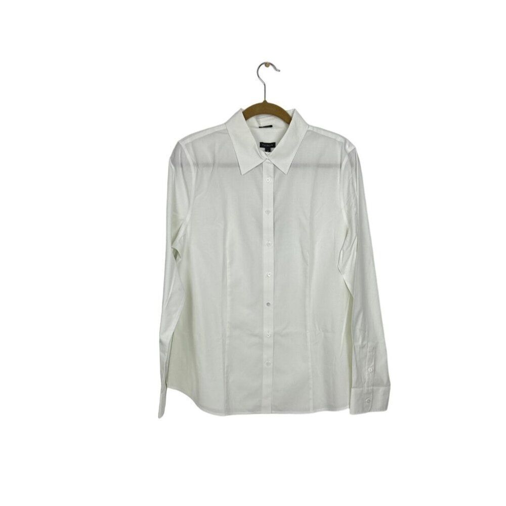Talbot long sleeve white woman's blouse. Womens size 16